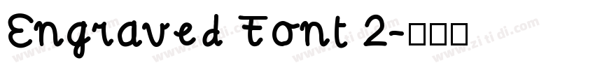 Engraved Font 2字体转换